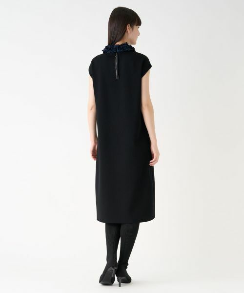 LANVIN COLLECTION / ランバン コレクション ドレス | ペタルモチーフニットワンピース | 詳細2