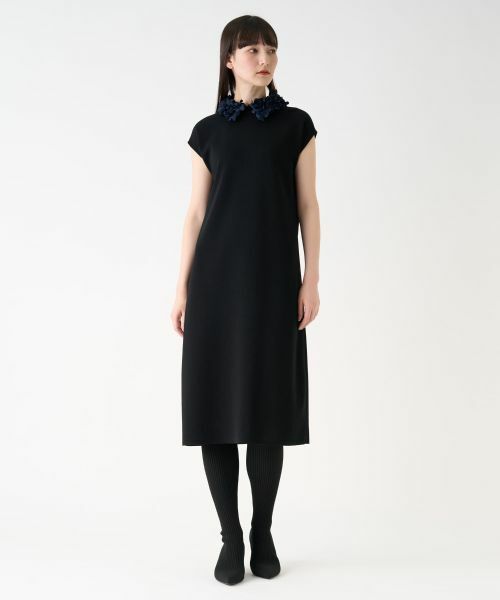 LANVIN COLLECTION / ランバン コレクション ドレス | ペタルモチーフニットワンピース | 詳細5