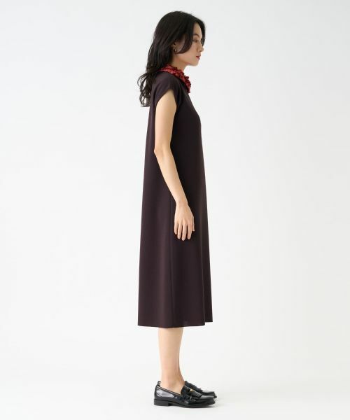 LANVIN COLLECTION / ランバン コレクション ドレス | ペタルモチーフニットワンピース | 詳細9