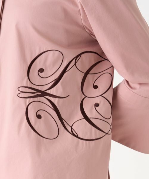 LANVIN COLLECTION / ランバン コレクション シャツ・ブラウス | ロゴ刺しゅうカラーシャツ | 詳細13