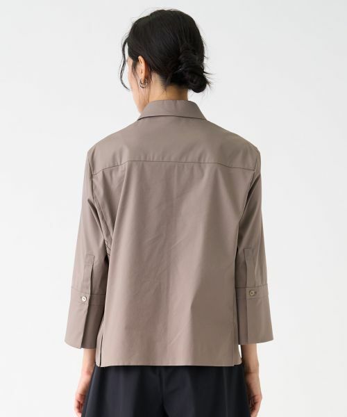 LANVIN COLLECTION / ランバン コレクション シャツ・ブラウス | ロゴ刺しゅうカラーシャツ | 詳細3