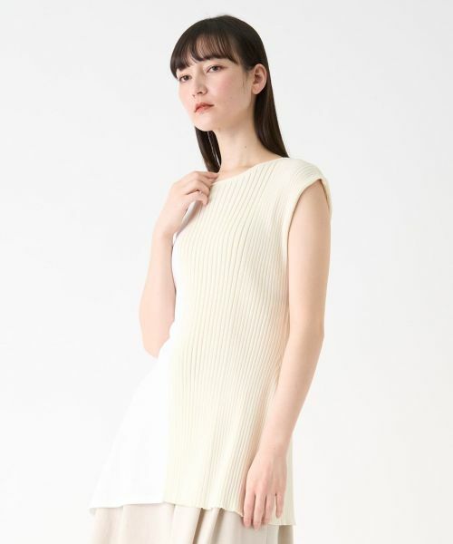 LANVIN COLLECTION / ランバン コレクション カットソー | アシンメトリードッキングカットソー | 詳細11