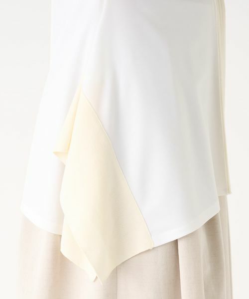 LANVIN COLLECTION / ランバン コレクション カットソー | アシンメトリードッキングカットソー | 詳細15