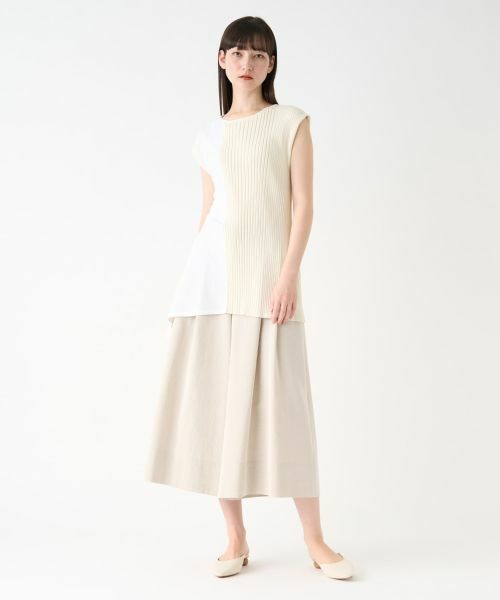 LANVIN COLLECTION / ランバン コレクション カットソー | アシンメトリードッキングカットソー | 詳細2