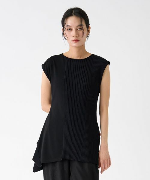 LANVIN COLLECTION / ランバン コレクション カットソー | アシンメトリードッキングカットソー | 詳細4