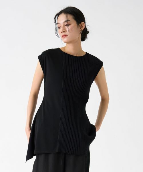 LANVIN COLLECTION / ランバン コレクション カットソー | アシンメトリードッキングカットソー | 詳細8