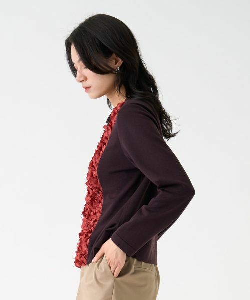 LANVIN COLLECTION / ランバン コレクション ニット・セーター | ペタルモチーフカーディガン | 詳細3