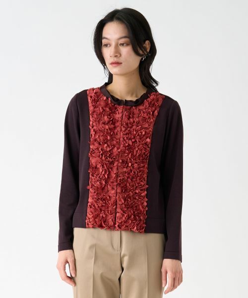 LANVIN COLLECTION / ランバン コレクション ニット・セーター | ペタルモチーフカーディガン | 詳細4