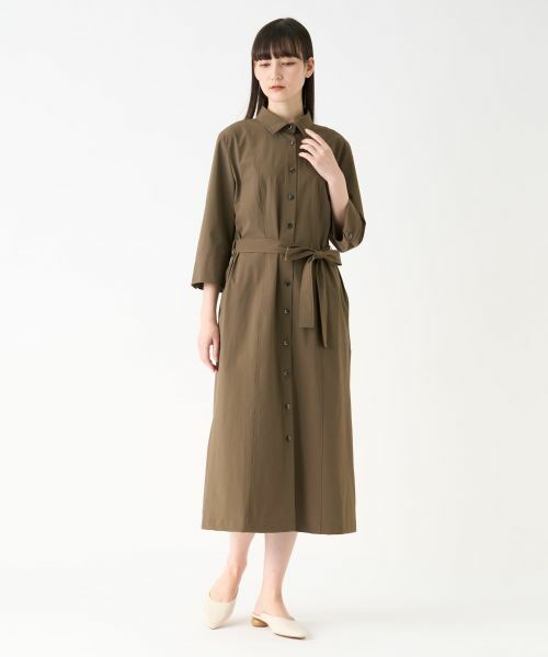 LANVIN COLLECTION / ランバン コレクション ドレス | ストレッチナイロンタフタワンピース | 詳細1