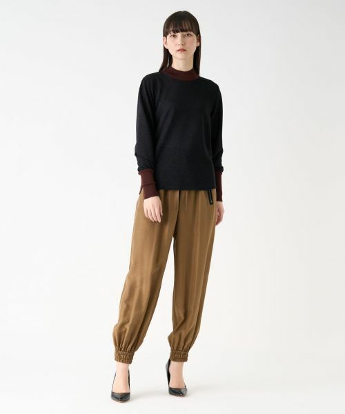 LANVIN COLLECTION / ランバン コレクション その他パンツ | キュプラシルクドロストパンツ | 詳細5