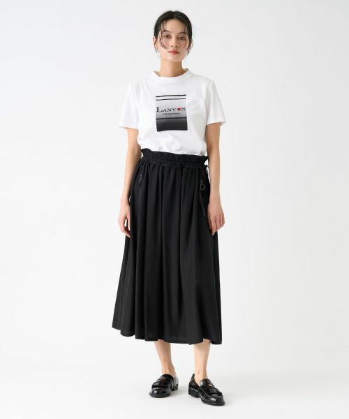 LANVIN COLLECTION / ランバン コレクション ロング・マキシ丈スカート | シルクブレンドギャザースカート | 詳細9