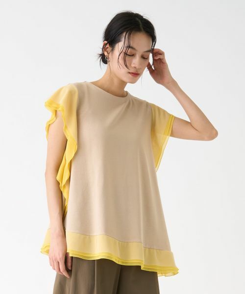 LANVIN COLLECTION / ランバン コレクション ニット・セーター | 袖フリルニット | 詳細1