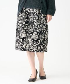 LANVIN COLLECTION / ランバン コレクション ロング・マキシ丈スカート | フラワーマーブルジャカードスカート