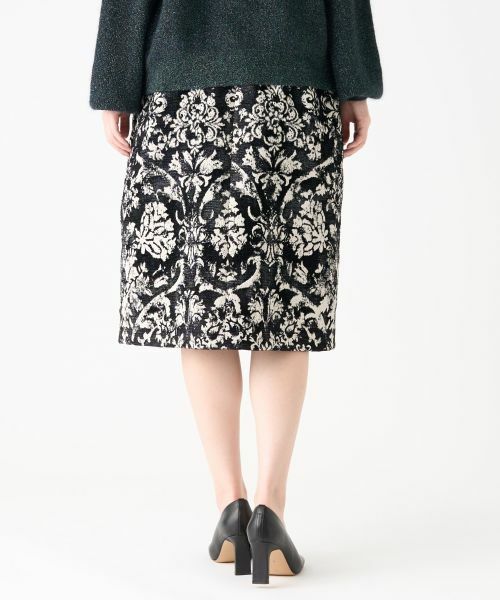 LANVIN COLLECTION / ランバン コレクション ロング・マキシ丈スカート | フラワーマーブルジャカードスカート | 詳細3