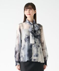 LANVIN COLLECTION / ランバン コレクション シャツ・ブラウス | フラワーモチーフシネプリントブラウス