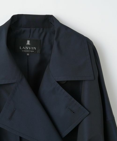 LANVIN COLLECTION / ランバン コレクション その他アウター | タフタトレンチコート | 詳細2