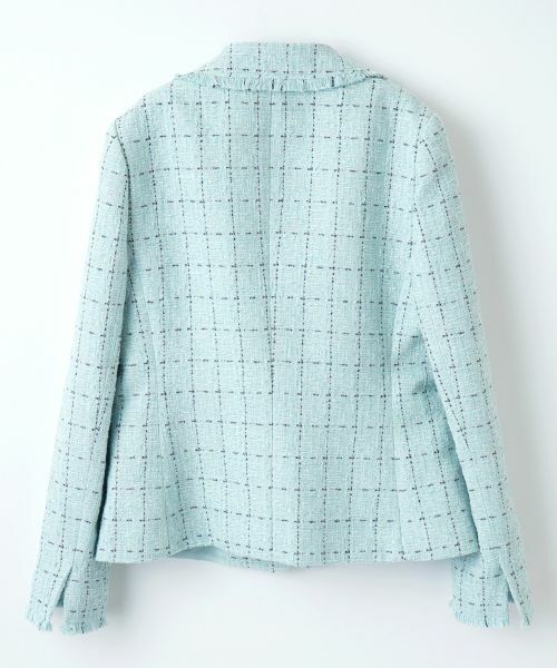 LANVIN COLLECTION / ランバン コレクション テーラードジャケット | チェックツィードジャケット | 詳細2