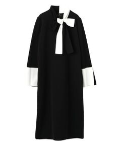 LANVIN COLLECTION / ランバン コレクション ドレス | バイカラーニットワンピース