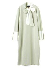 LANVIN COLLECTION / ランバン コレクション ドレス | バイカラーニットワンピース