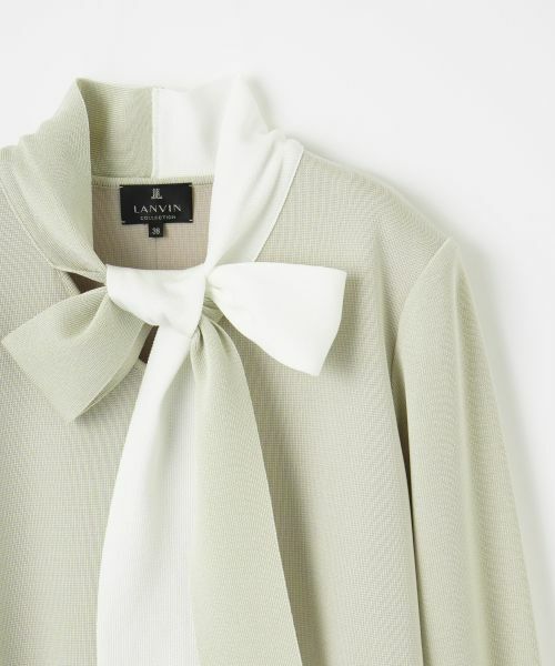 LANVIN COLLECTION / ランバン コレクション ドレス | バイカラーニットワンピース | 詳細2