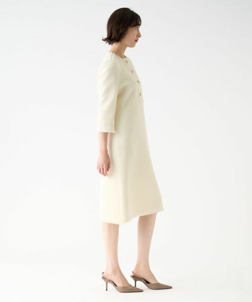 LANVIN COLLECTION / ランバン コレクション ドレス | ファンシーツィードワンピース | 詳細4