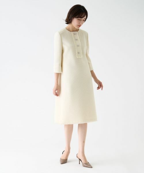 LANVIN COLLECTION / ランバン コレクション ドレス | ファンシーツィードワンピース | 詳細5