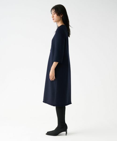 LANVIN COLLECTION / ランバン コレクション ドレス | ファンシーツィードワンピース | 詳細7