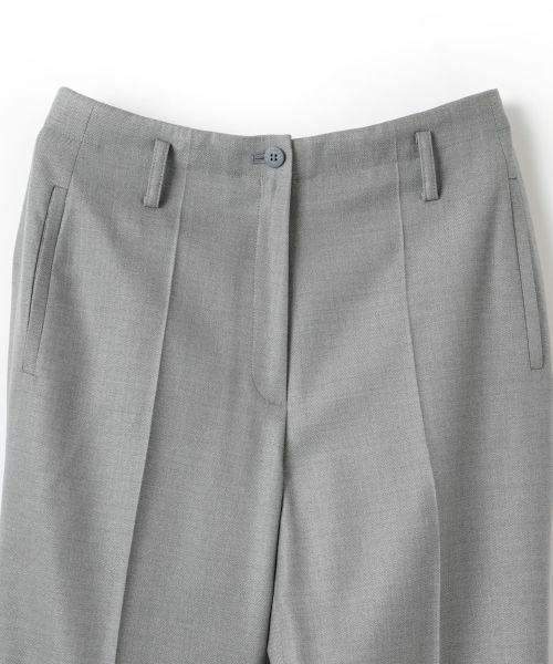 LANVIN COLLECTION / ランバン コレクション その他パンツ | シルクウールストレートパンツ | 詳細2