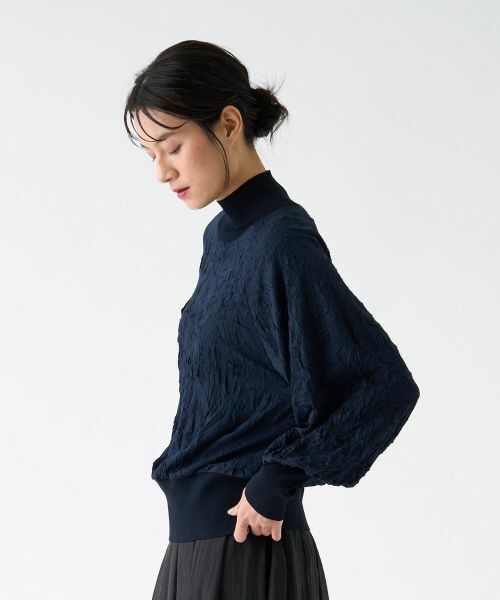 LANVIN COLLECTION / ランバン コレクション カットソー | ハイネックワッシャーカットソー | 詳細2