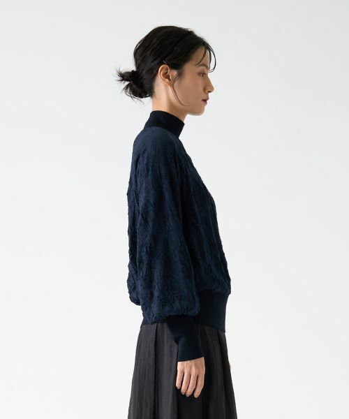 LANVIN COLLECTION / ランバン コレクション カットソー | ハイネックワッシャーカットソー | 詳細4