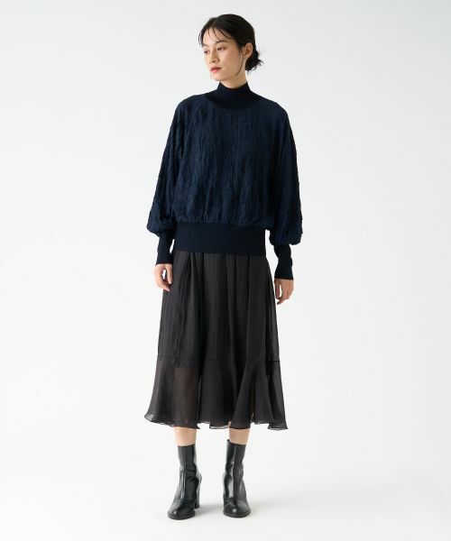 LANVIN COLLECTION / ランバン コレクション カットソー | ハイネックワッシャーカットソー | 詳細6