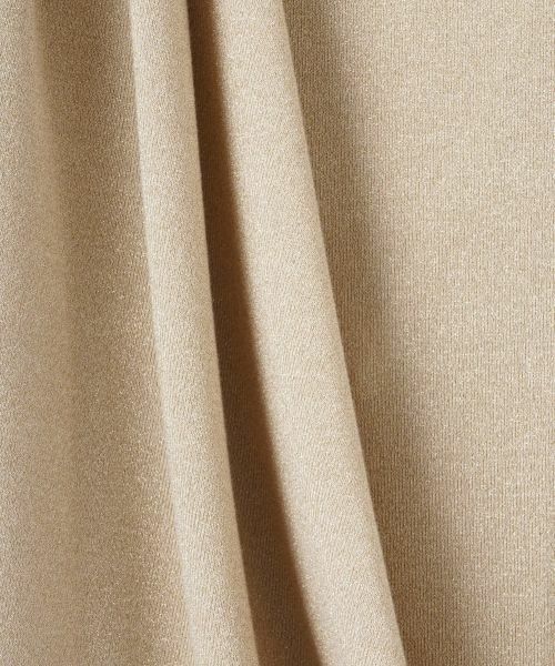 LANVIN COLLECTION / ランバン コレクション カットソー | ラメジャージドレープカットソー | 詳細1