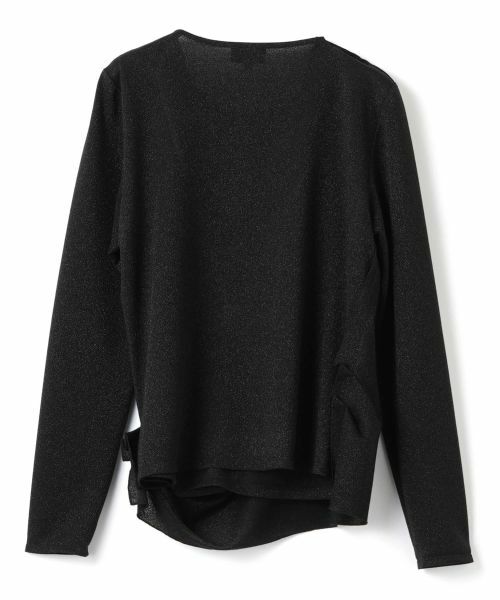 LANVIN COLLECTION / ランバン コレクション カットソー | ラメジャージドレープカットソー | 詳細3