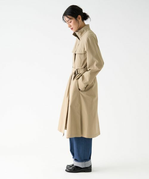 LANVIN COLLECTION / ランバン コレクション その他アウター | ツイルストレッチ撥水コート | 詳細2