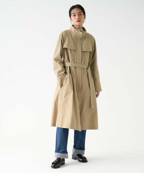 LANVIN COLLECTION / ランバン コレクション その他アウター | ツイルストレッチ撥水コート | 詳細5