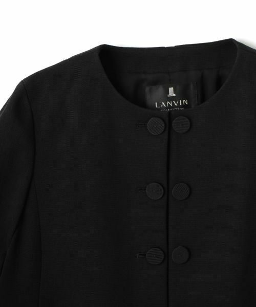 LANVIN COLLECTION / ランバン コレクション テーラードジャケット | ノーカラードビーストレッチジャケット | 詳細2