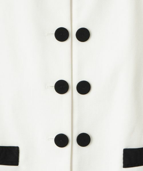 LANVIN COLLECTION / ランバン コレクション テーラードジャケット | ノーカラードビーストレッチジャケット | 詳細4