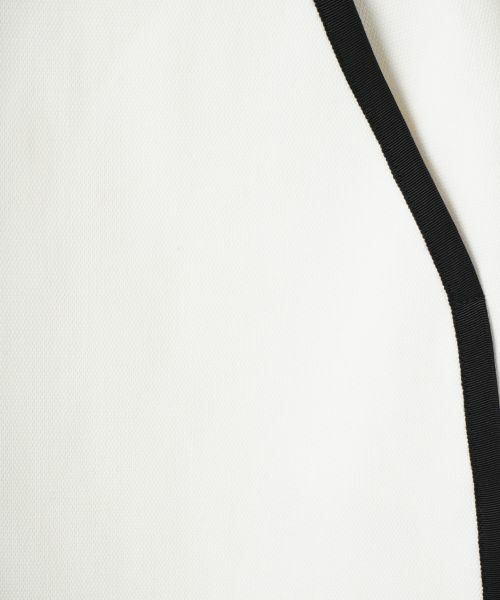 LANVIN COLLECTION / ランバン コレクション ロング・マキシ丈スカート | パイピングドビーストレッチスカート | 詳細4