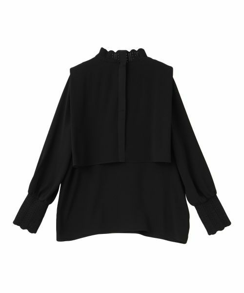 LANVIN COLLECTION / ランバン コレクション シャツ・ブラウス | バックサテンブラウス | 詳細1