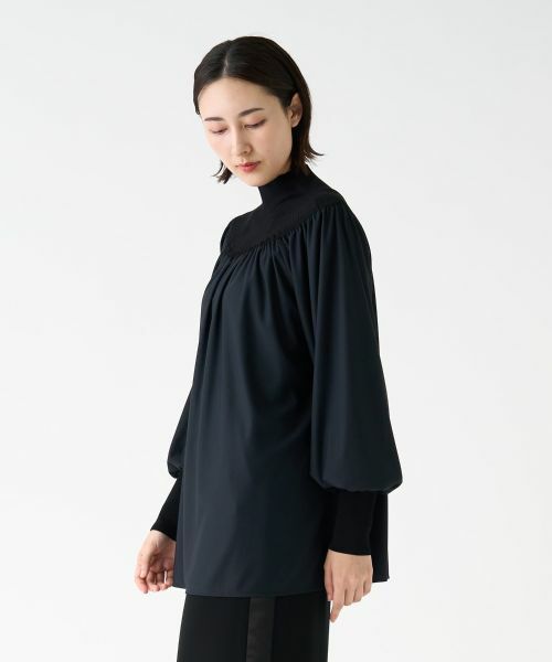 LANVIN COLLECTION / ランバン コレクション カットソー | ギャザーネックカットソー | 詳細11