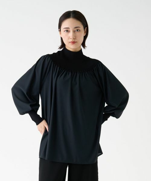 LANVIN COLLECTION / ランバン コレクション カットソー | ギャザーネックカットソー | 詳細12