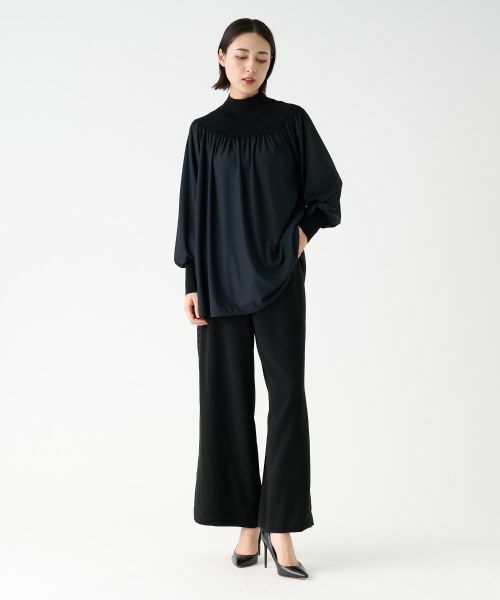 LANVIN COLLECTION / ランバン コレクション カットソー | ギャザーネックカットソー | 詳細13