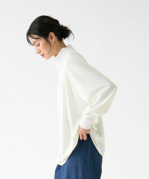 LANVIN COLLECTION / ランバン コレクション カットソー | ギャザーネックカットソー | 詳細4