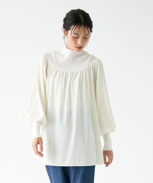 LANVIN COLLECTION / ランバン コレクション カットソー | ギャザーネックカットソー | 詳細5