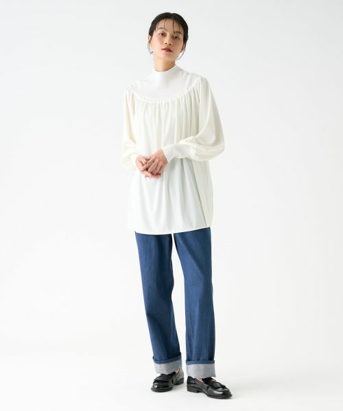 LANVIN COLLECTION / ランバン コレクション カットソー | ギャザーネックカットソー | 詳細6