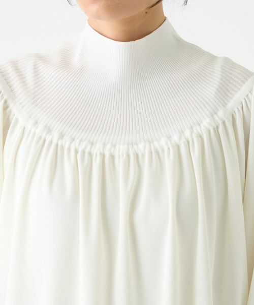 LANVIN COLLECTION / ランバン コレクション カットソー | ギャザーネックカットソー | 詳細7