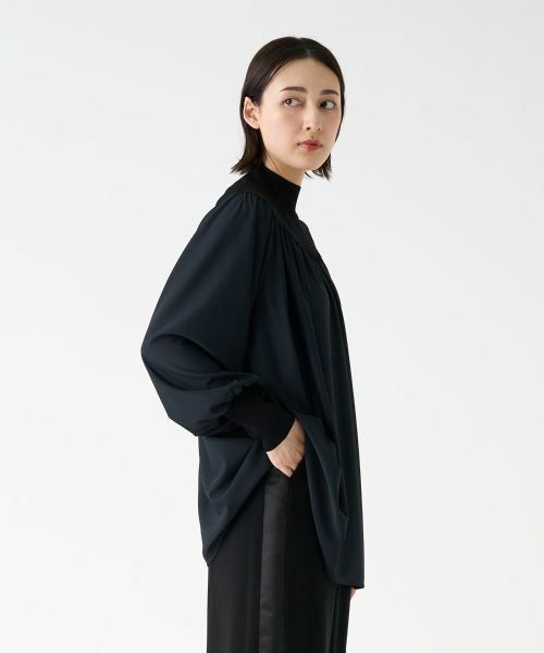 LANVIN COLLECTION / ランバン コレクション カットソー | ギャザーネックカットソー | 詳細9