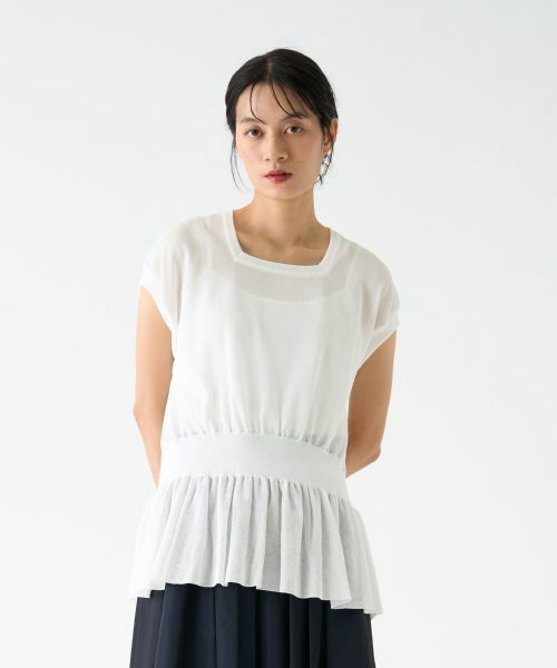 LANVIN COLLECTION / ランバン コレクション ニット・セーター | フリルニットトップス | 詳細12