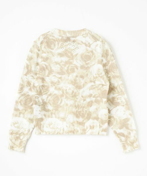 LANVIN COLLECTION / ランバン コレクション ニット・セーター | ローズプリントカーディガン | 詳細1