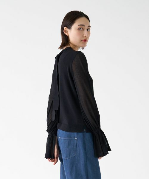 LANVIN COLLECTION / ランバン コレクション ニット・セーター | フリルカフスニット | 詳細11